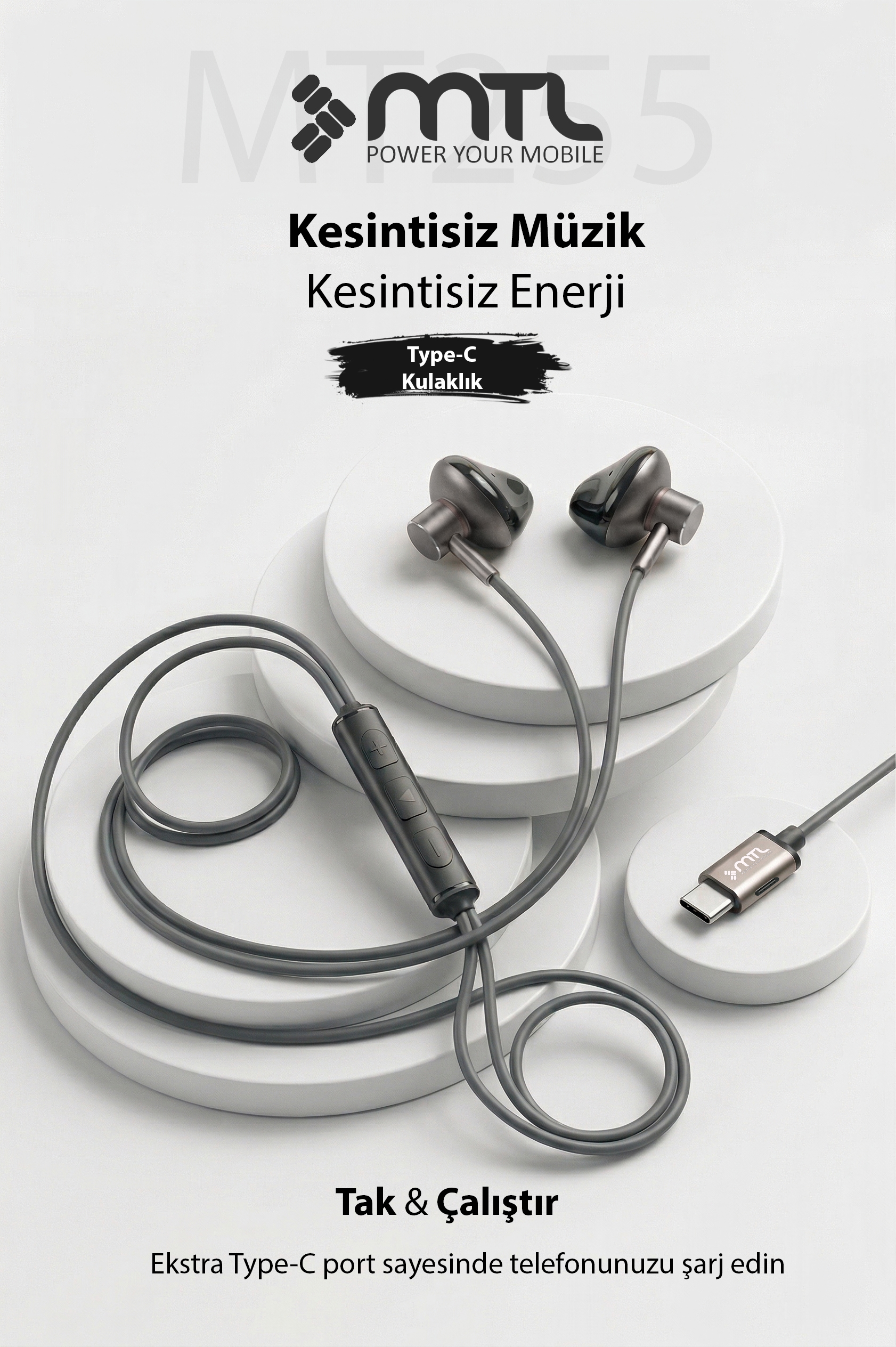 MT255 Type-C Kulaklık