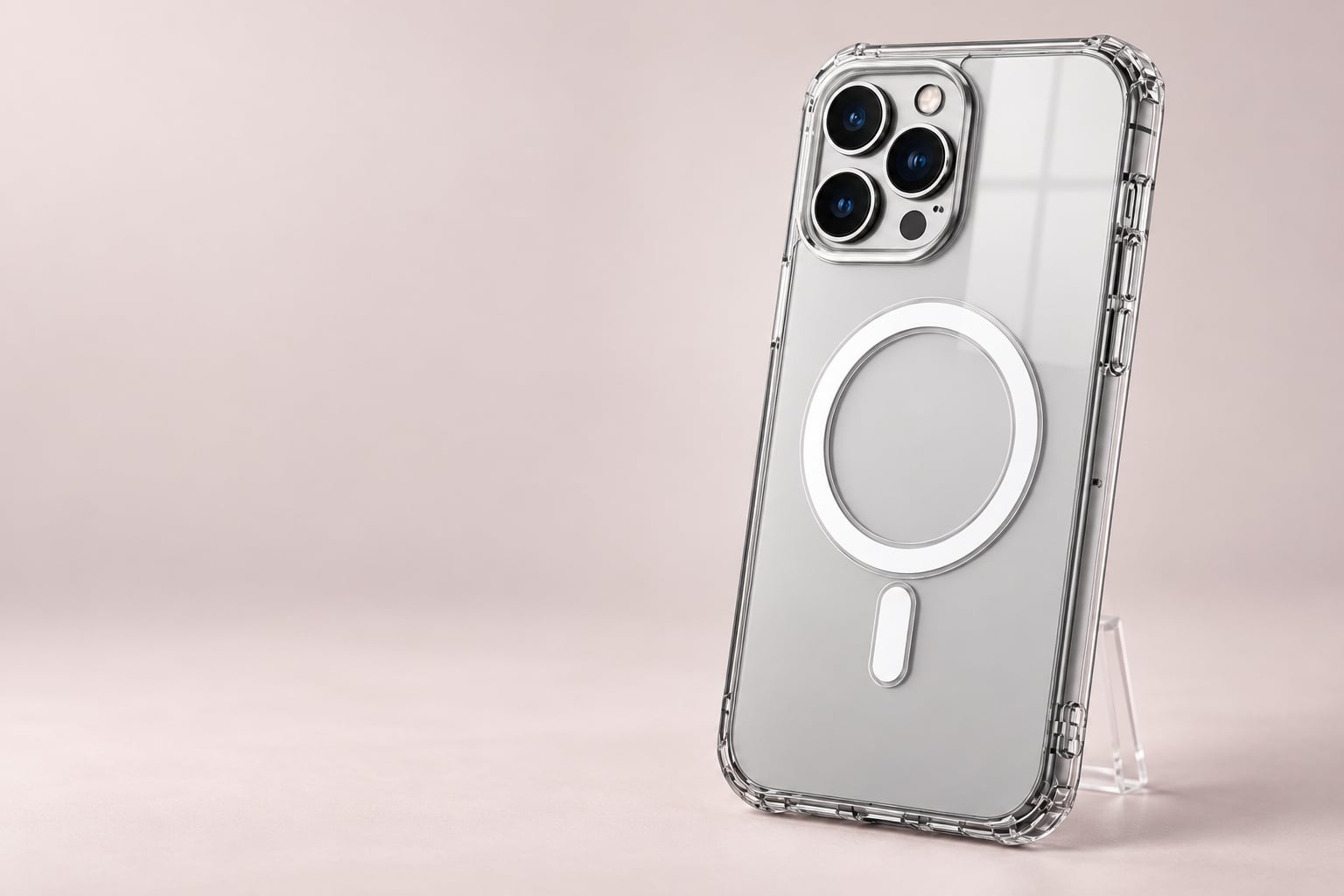 Şeffaf manyetik telefon kılıfı