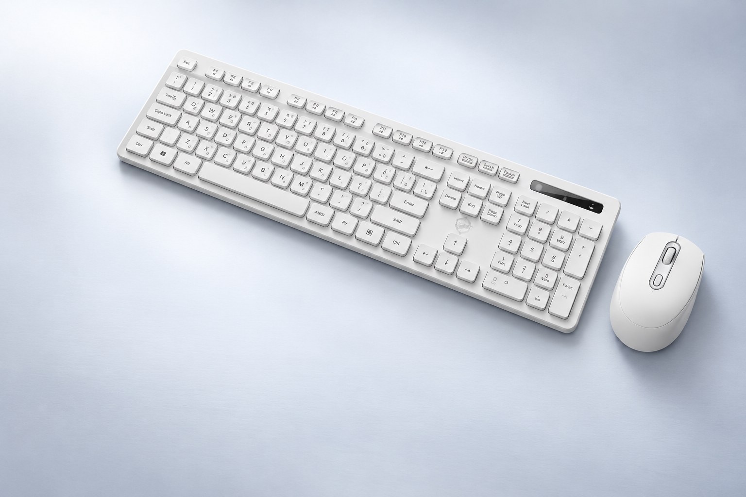 Beyaz ORBİ klavye ve mouse seti