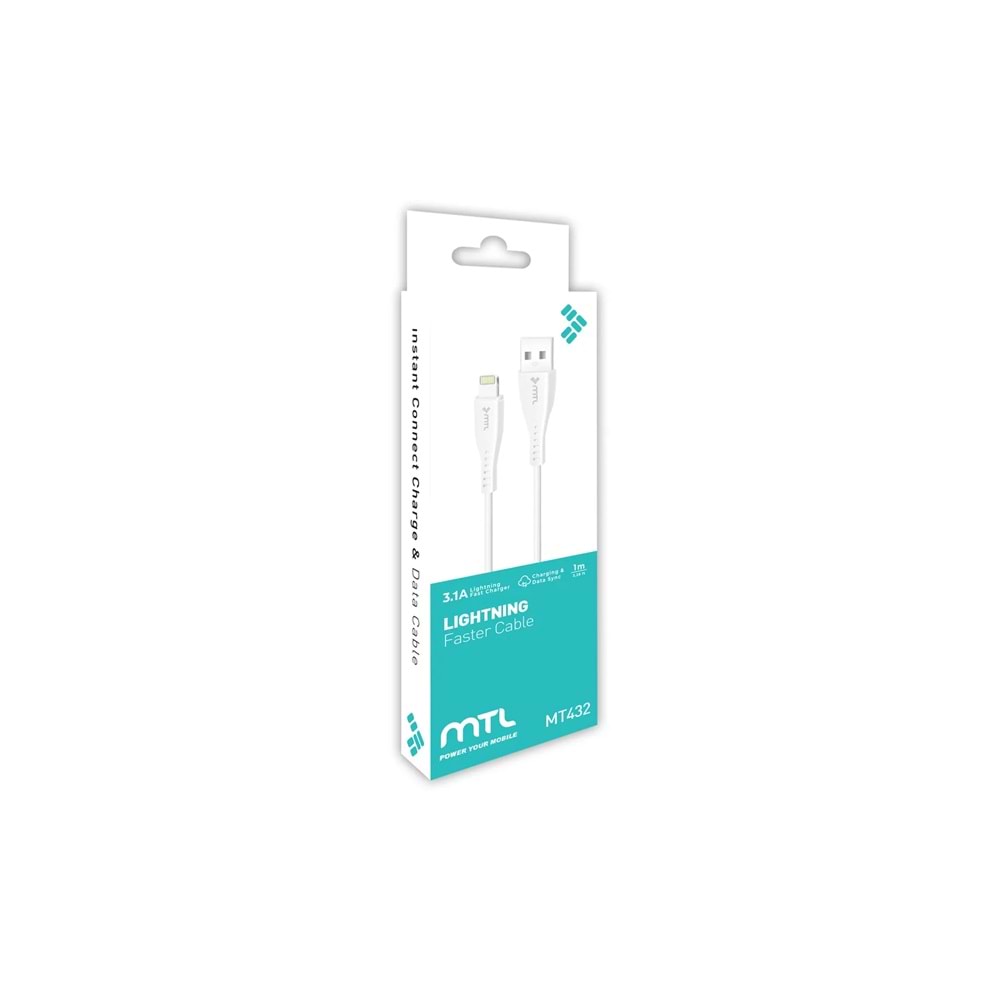 MT432 3.1A LİGHTNİNG USB ŞARJ DATA KABLO /30/540