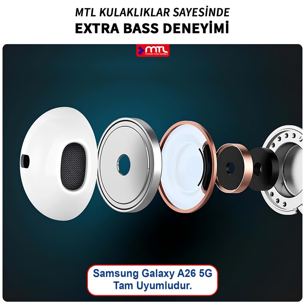 SAMSUNG A56 5G UYUMLU TAK ÇALIŞTIR TYPE-C STEREO KABLOLU KULAKLIK