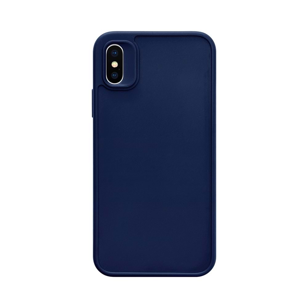 IPHONE X RENK ATMAYAN KEEP SİLİKON KILIF - LACIVERT