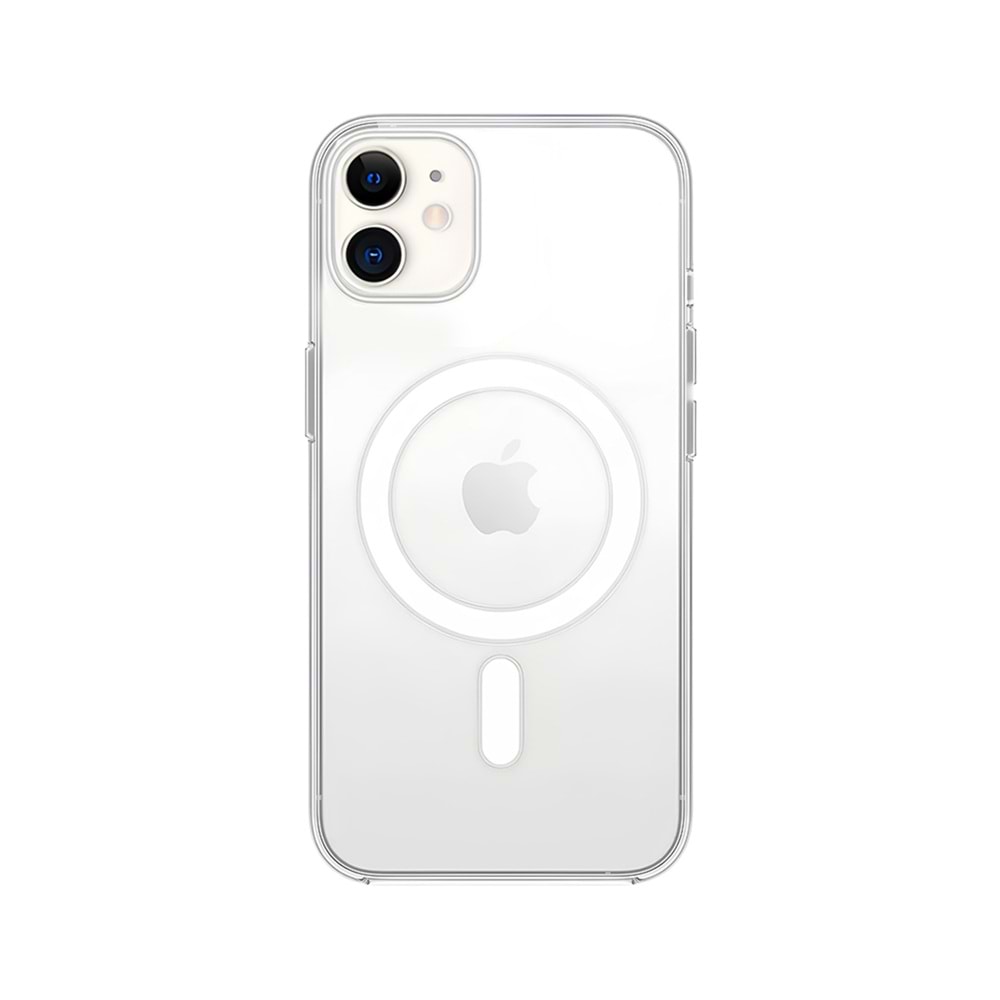 IPHONE 11 MAGSAFE UYUMLU SARARMAYAN ORİGİN KAPAK KILIF - ŞEFFAF