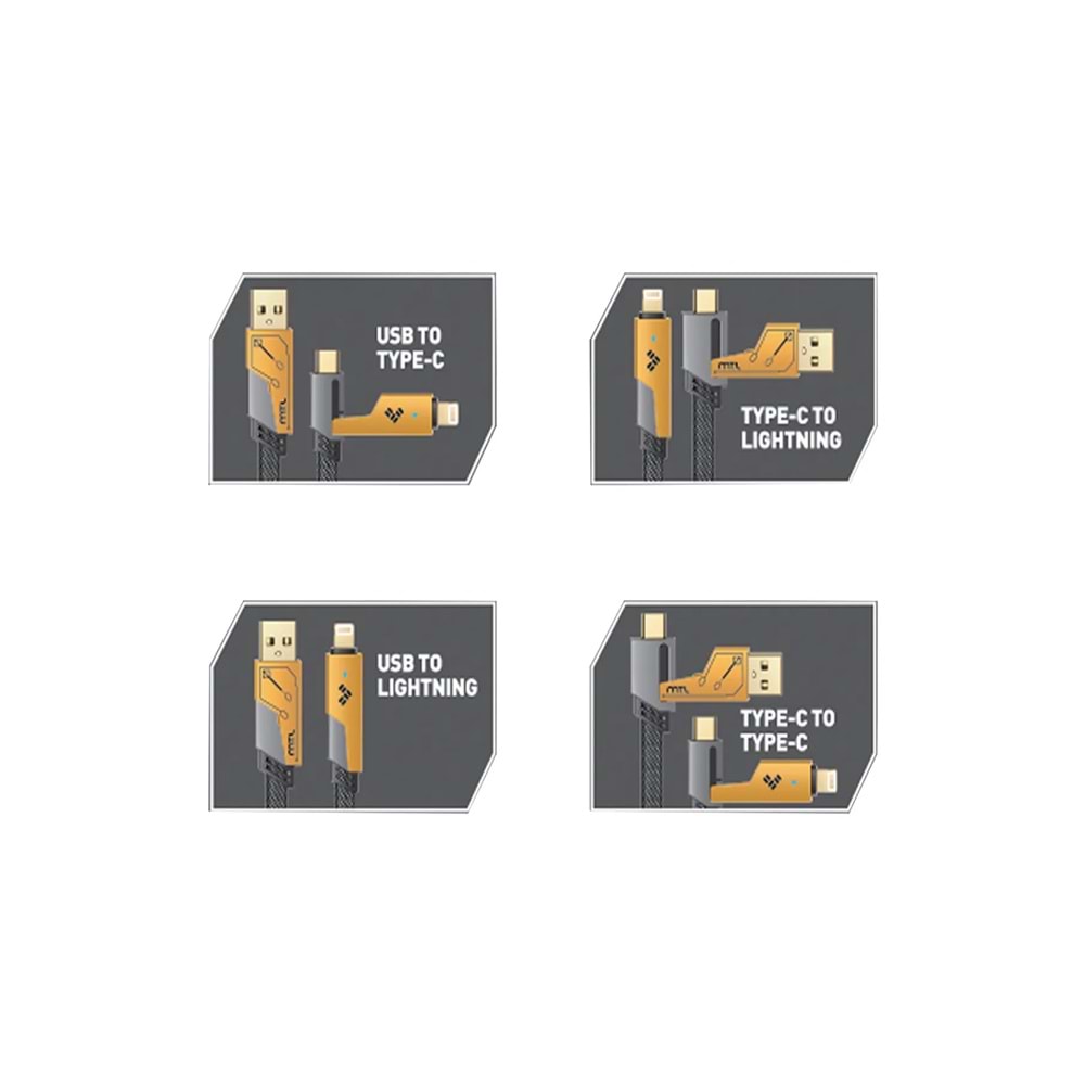 MT2512 100W 4İN1 ŞARJ DATA KABLO 10/200