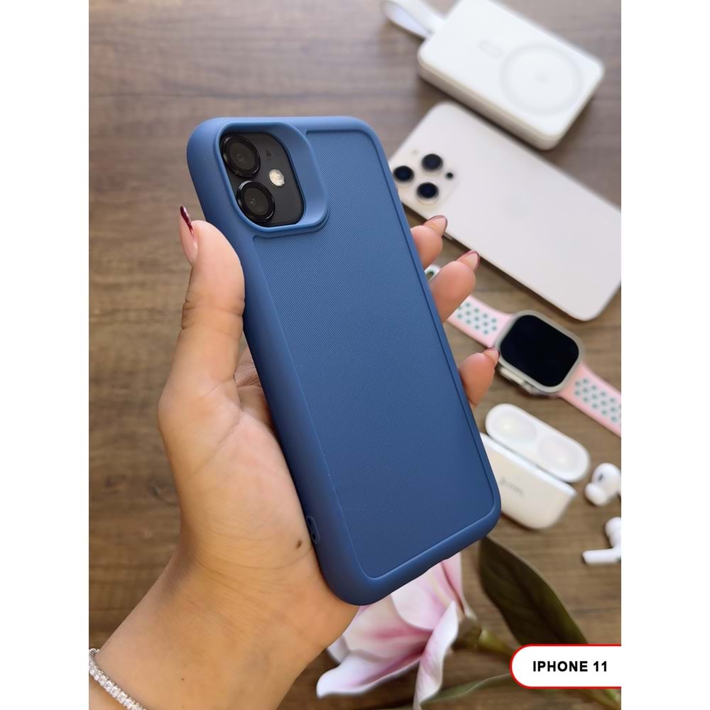 IPHONE 11 RENK ATMAYAN KEEP SİLİKON KILIF - LACIVERT
