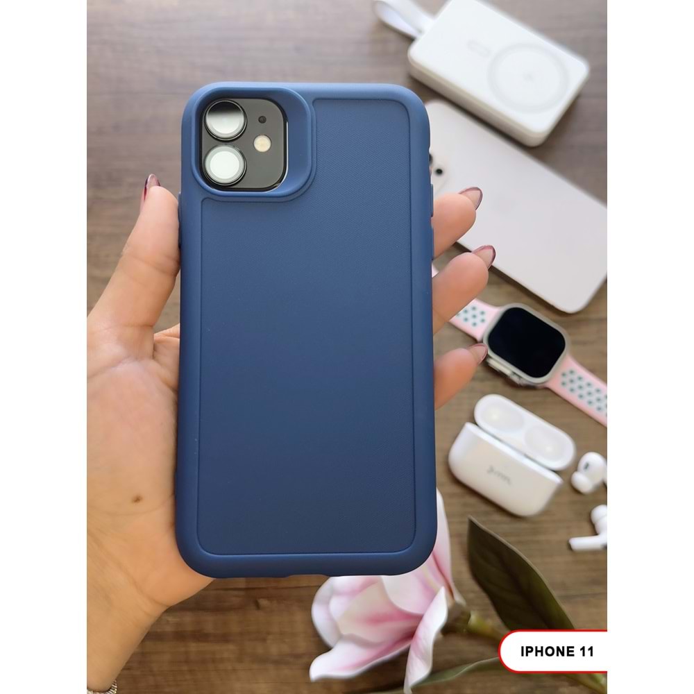 IPHONE 11 RENK ATMAYAN KEEP SİLİKON KILIF - LACIVERT