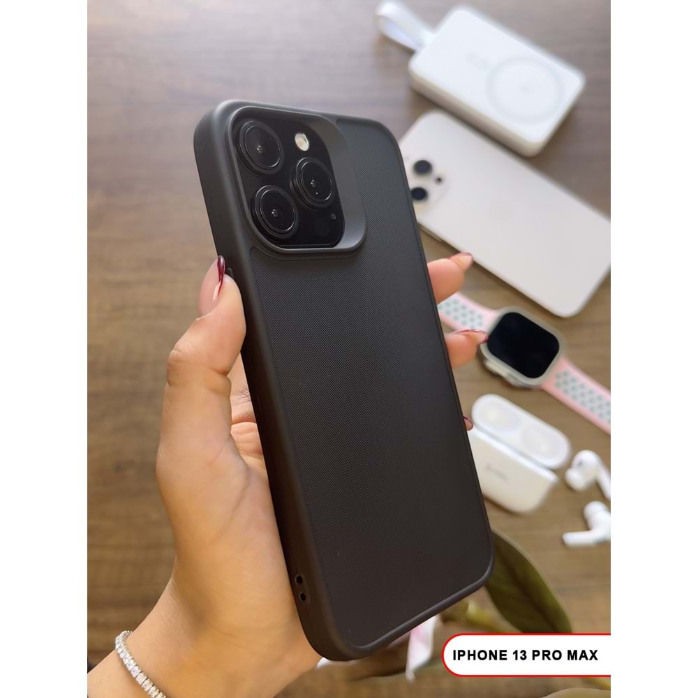 IPHONE 13 PRO MAX RENK ATMAYAN KEEP SİLİKON KILIF - SIYAH