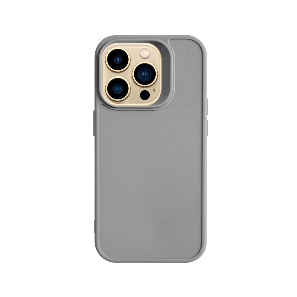 IPHONE 15 PRO RENK ATMAYAN KEEP SİLİKON KILIF - GRI