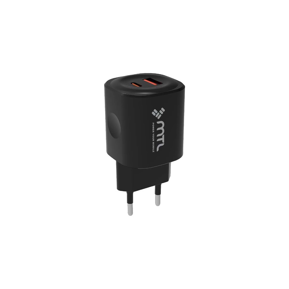 MT1725 25W QC4.0 SÜPER TURBO TYPE-C PORT+USB PORT ÇİFT GİRİŞ TYPE-C TYPE-C EV ŞARJ CİHAZI /10/150