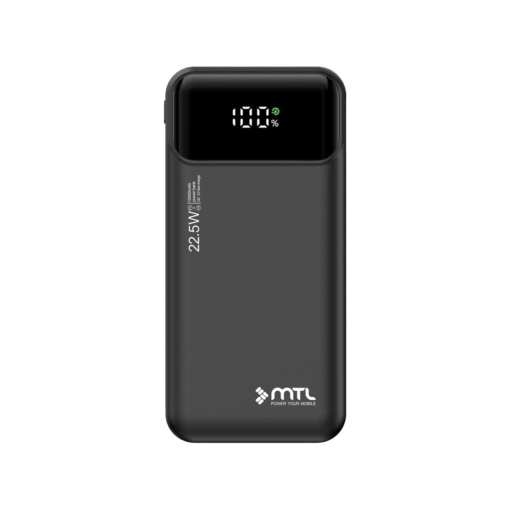 MT4310 10.000 MAH DAHİLİ KABLOLU 22,5 WATT TURBO ŞARJ POWERBANK /40