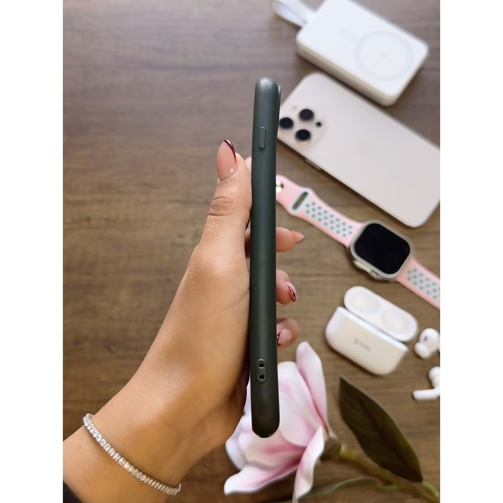 IPHONE 6/7/8 PLUS RENK ATMAYAN KEEP SİLİKON KILIF - HAKI