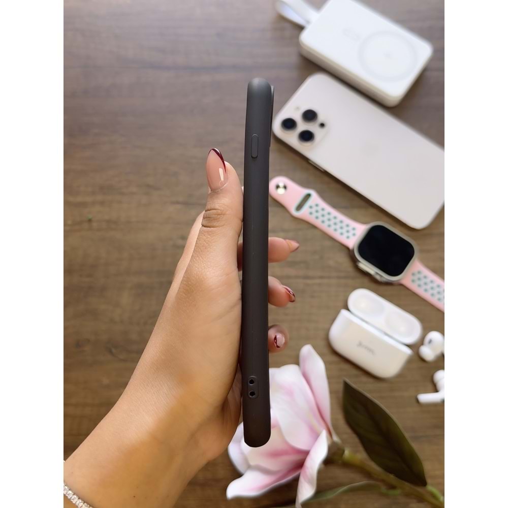 IPHONE 6/7/8 PLUS RENK ATMAYAN KEEP SİLİKON KILIF - SIYAH