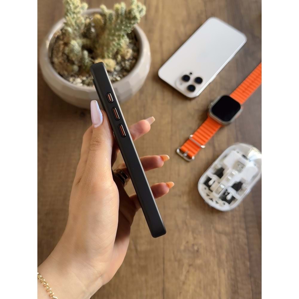 IPHONE 14 PRO MAGSAFE UYUMLU STANDLI KARBON SOO-700 SİLİKON KILIF