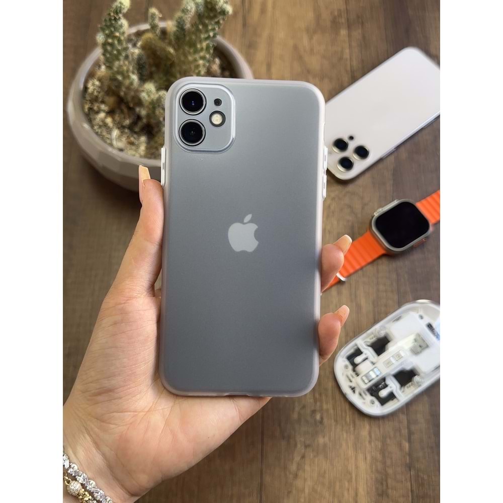 IPHONE 12 SÜPER İNCE MAT MTL ULTRA THİN SİLİKON KILIF
