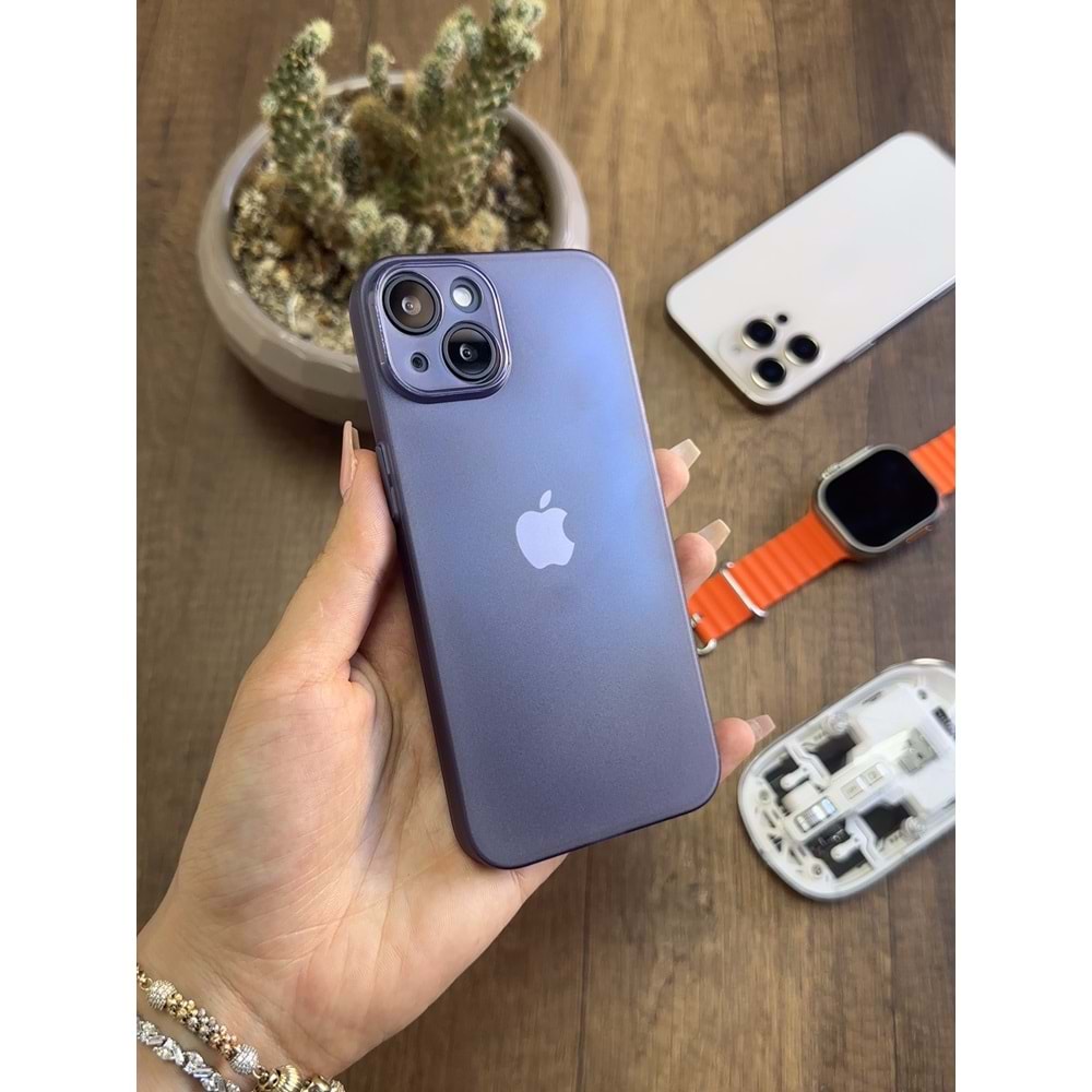 IPHONE 14 SÜPER İNCE MAT MTL ULTRA THİN SİLİKON KILIF