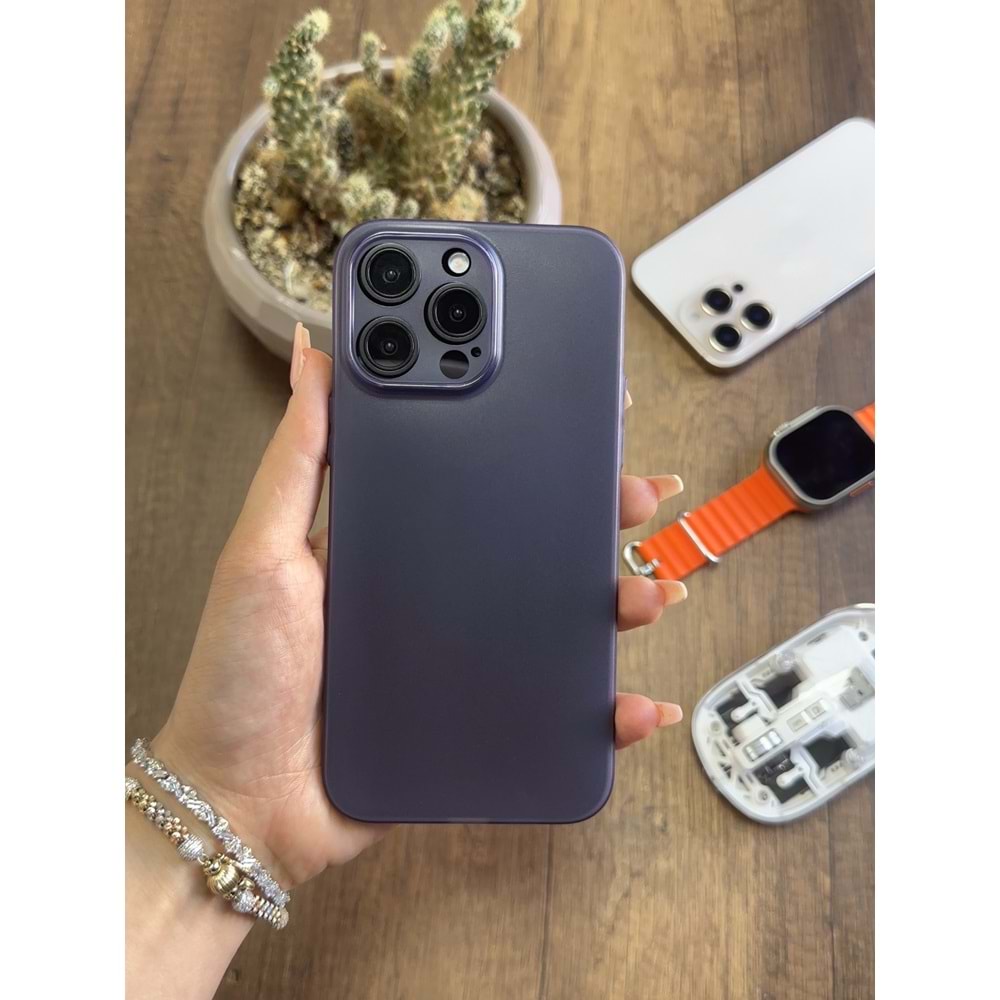 IPHONE 15 PRO MAX SÜPER İNCE MAT MTL ULTRA THİN SİLİKON KILIF