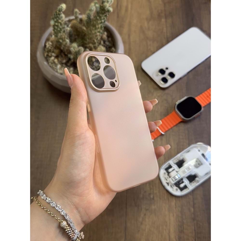 IPHONE 15 PRO SÜPER İNCE MAT MTL ULTRA THİN SİLİKON KILIF