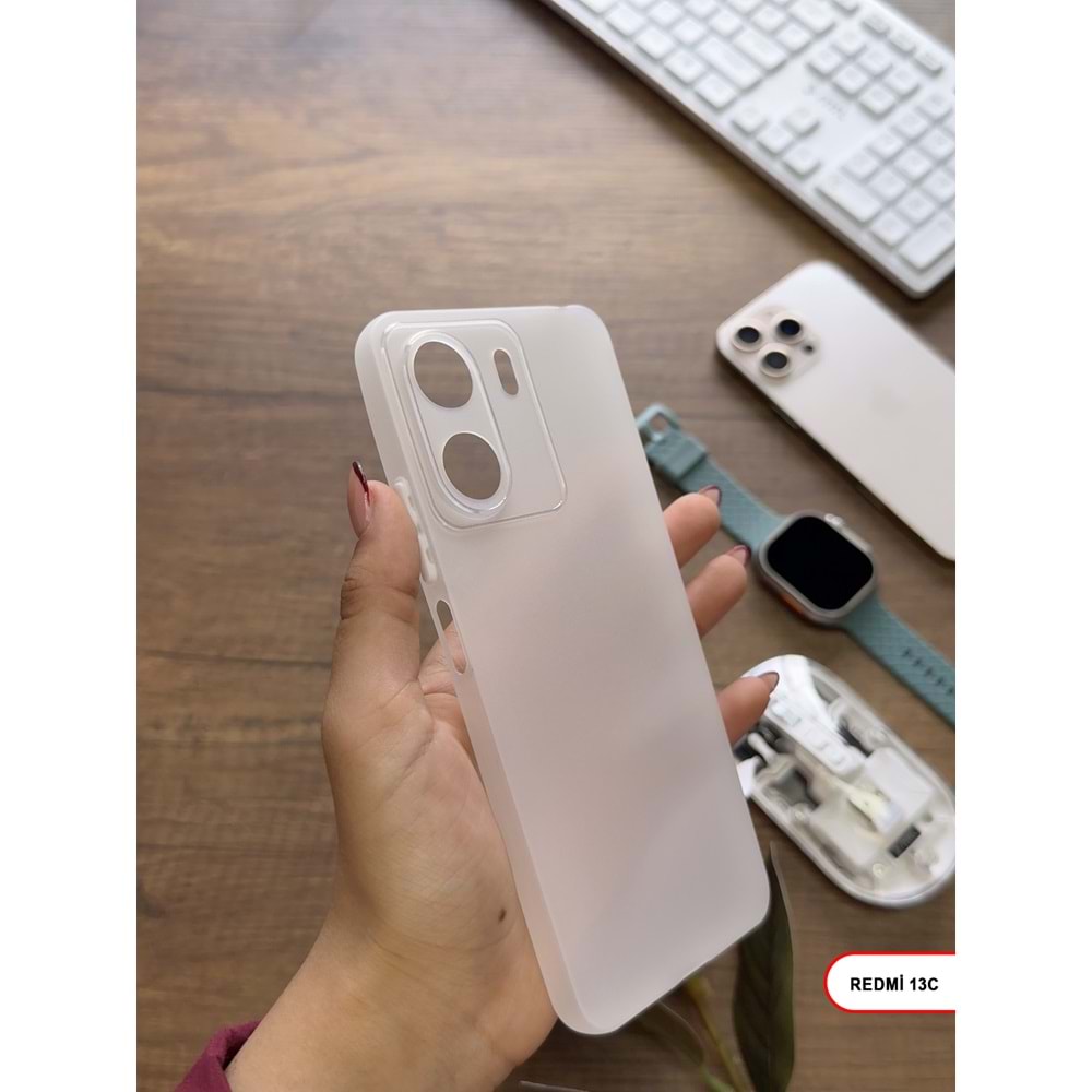 XİAOMİ REDMİ 13C SÜPER İNCE MAT MTL ULTRA THİN SİLİKON KILIF
