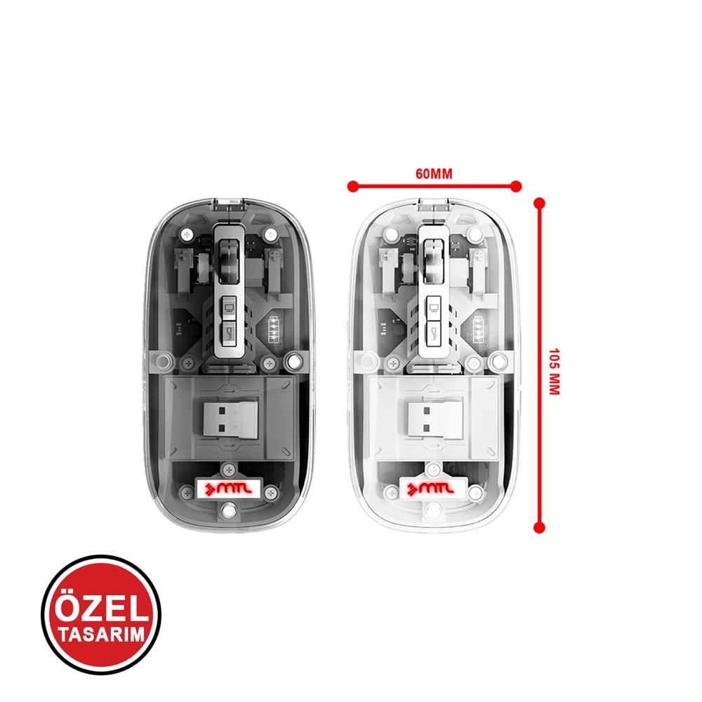 MT8119 BLUETOOTH & WİRELESS 3 in 1 MOUSE /100