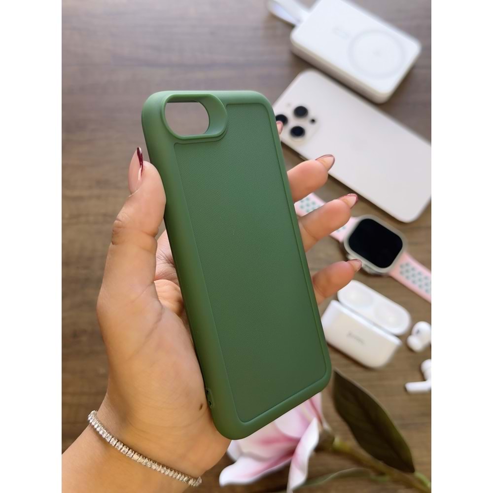 IPHONE 6 / 7 / 8 / SE 2021 / SE 2022 RENK ATMAYAN KEEP SİLİKON KILIF - HAKI