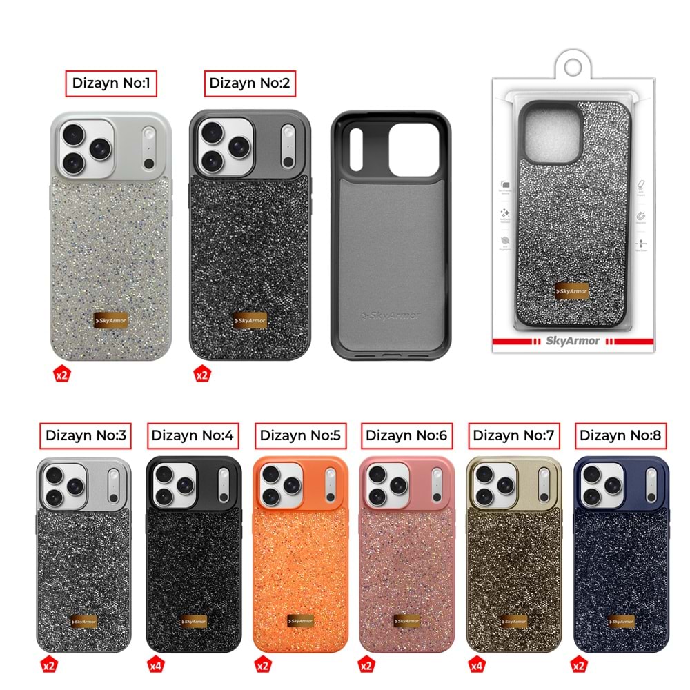 SAMSUNG S23 FE TAŞLI DİA PLUS SİLİKON KILIF