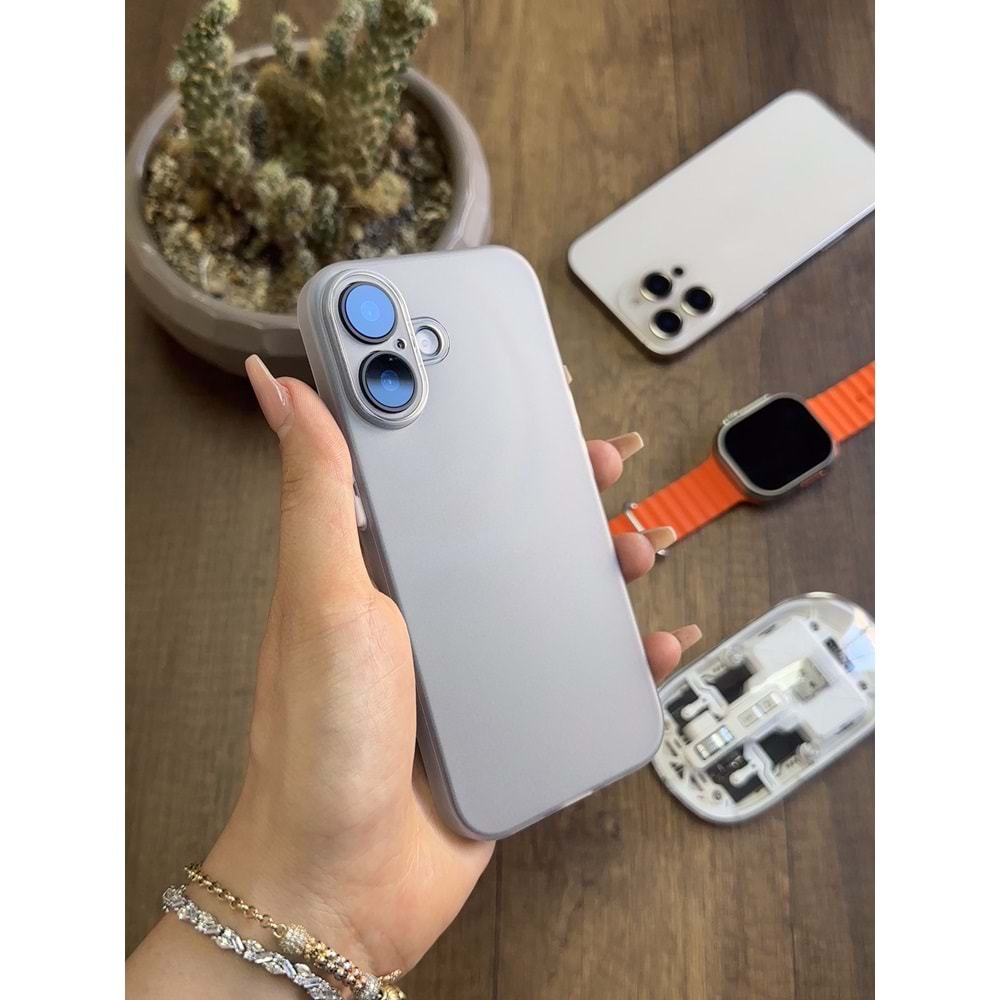 IPHONE 16 PLUS SÜPER İNCE MAT MTL ULTRA THİN SİLİKON KILIF