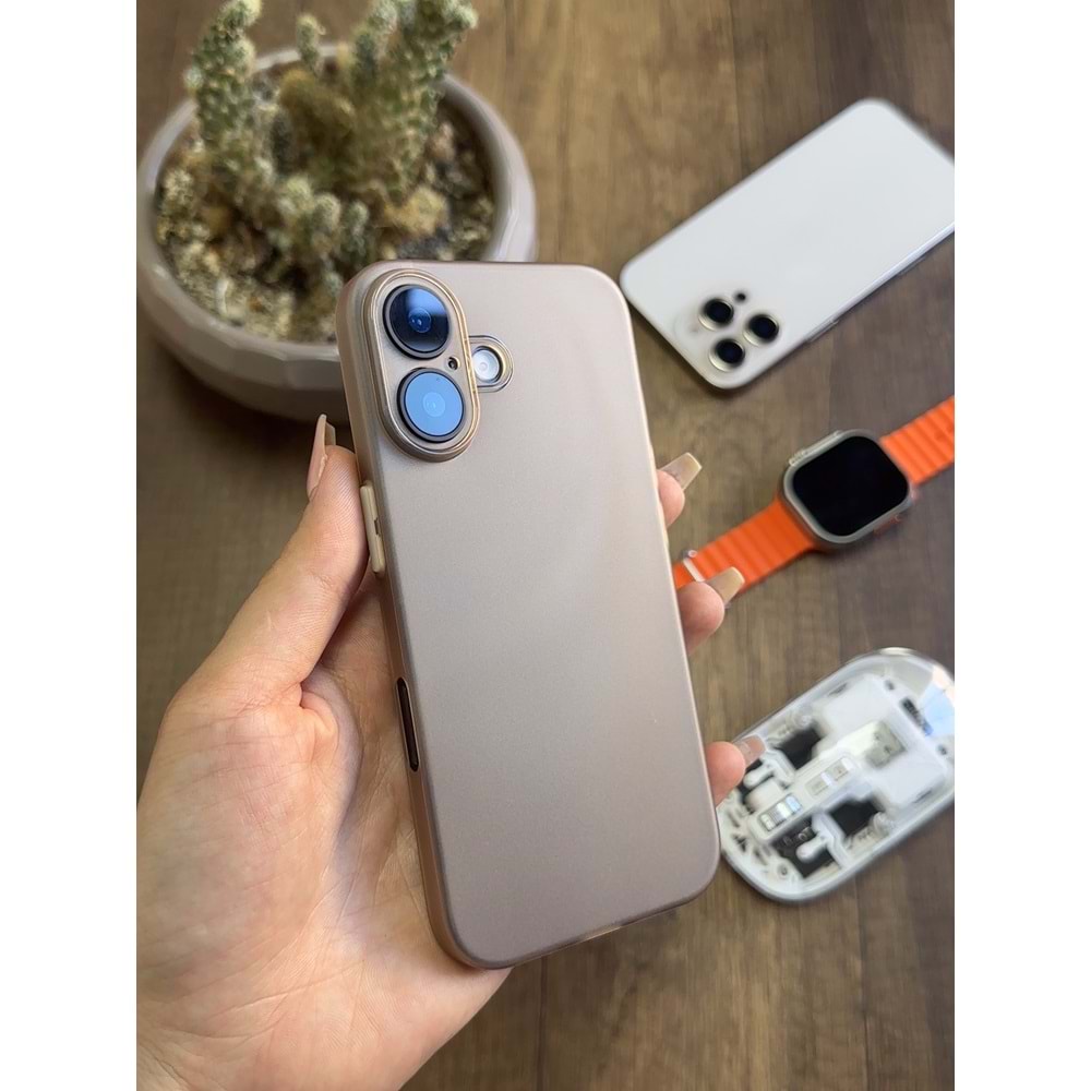IPHONE 16 PLUS SÜPER İNCE MAT MTL ULTRA THİN SİLİKON KILIF