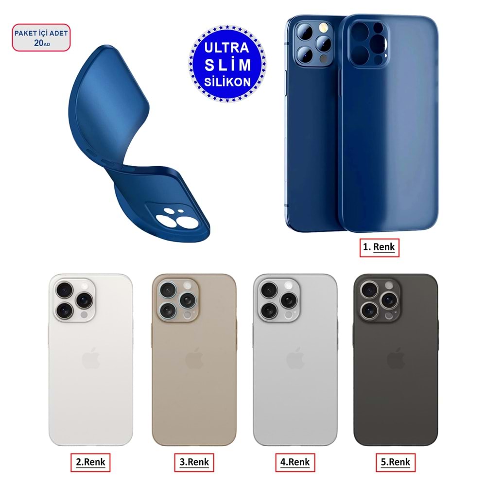 XİAOMİ Mİ 15 ULTRA SÜPER İNCE MAT MTL ULTRA THİN SİLİKON KILIF