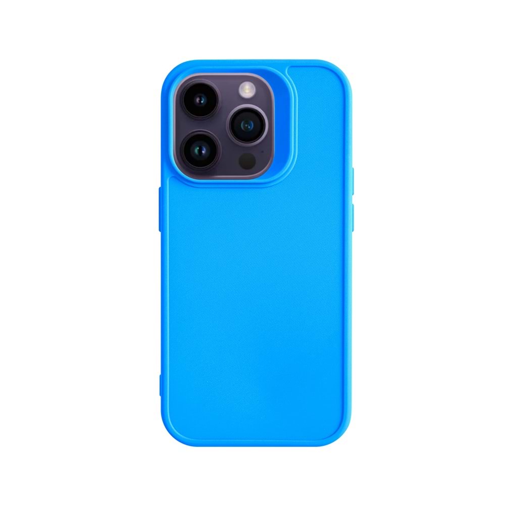 IPHONE 14 PRO RENK ATMAYAN KEEP SİLİKON KILIF - MAVI