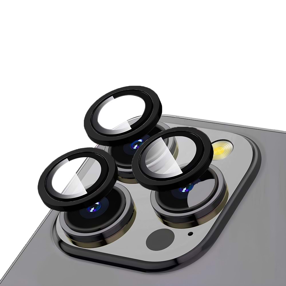 IPHONE 12 PRO SAFİR LENS KORUMA - BLACK