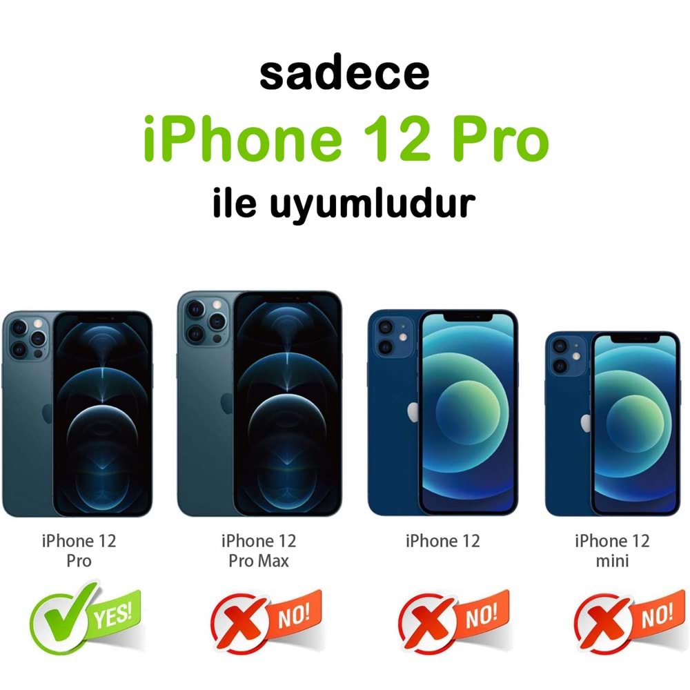 IPHONE 12 PRO SAFİR LENS KORUMA - SILVER