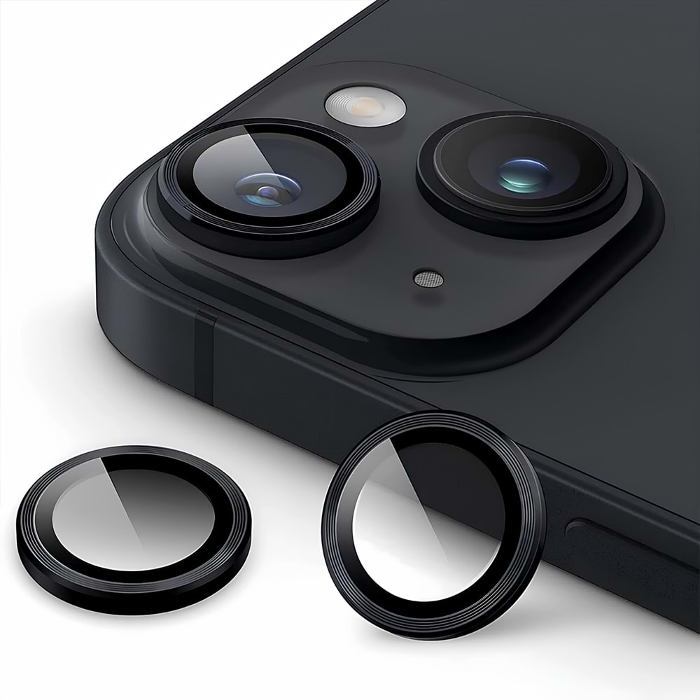 IPHONE 13 / IPHONE 13 MİNİ SAFİR LENS KORUMA - BLACK