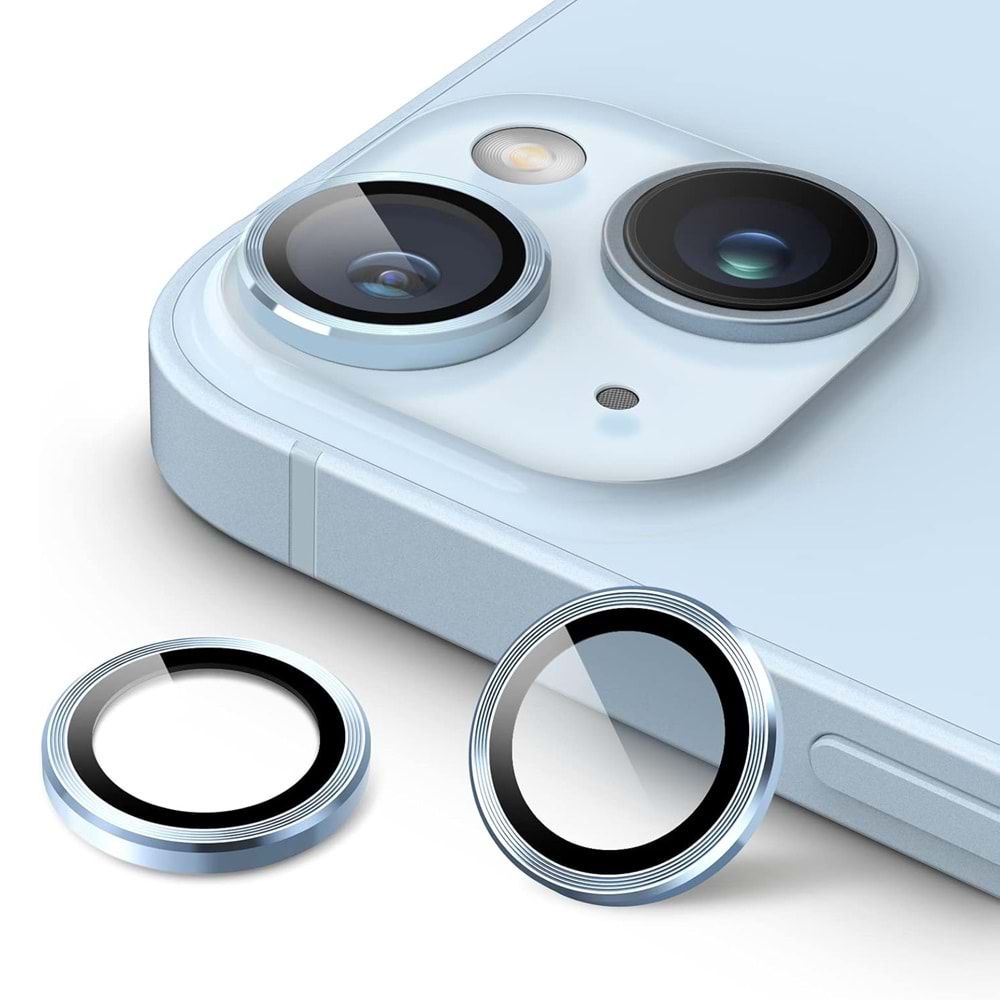 IPHONE 14 / IPHONE 14 PLUS SAFİR LENS KORUMA - BLUE