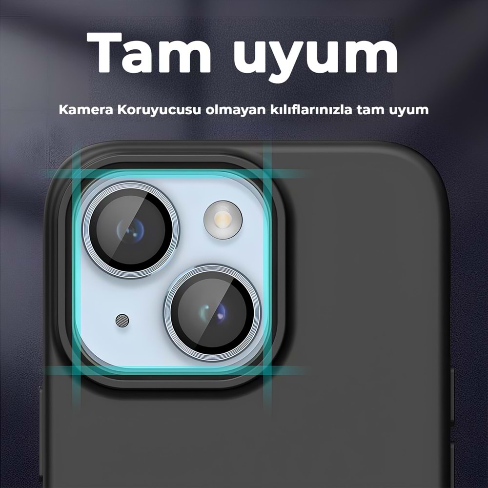 IPHONE 14 / IPHONE 14 PLUS SAFİR LENS KORUMA - BLUE