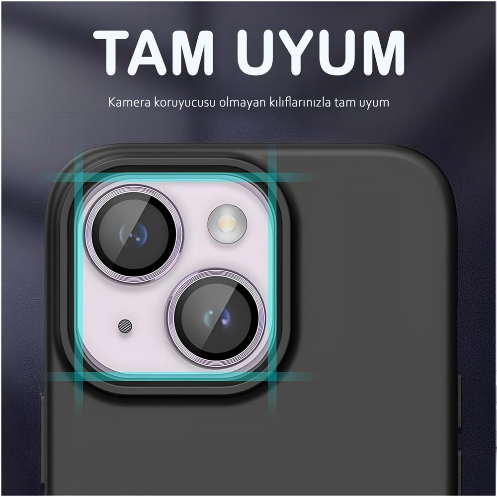 IPHONE 14 / IPHONE 14 PLUS SAFİR LENS KORUMA - PURPLE