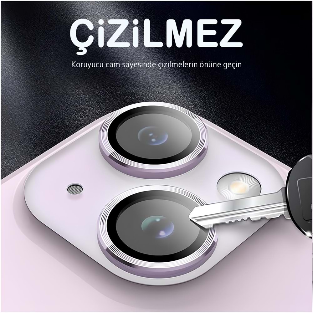 IPHONE 14 / IPHONE 14 PLUS SAFİR LENS KORUMA - PURPLE