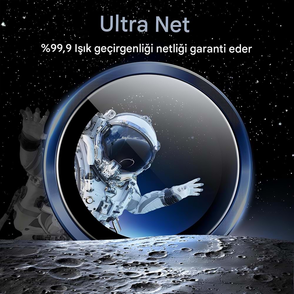 IPHONE 15 PRO / IPHONE 15 PRO MAX SAFİR LENS KORUMA - BLUE TİTANİUM