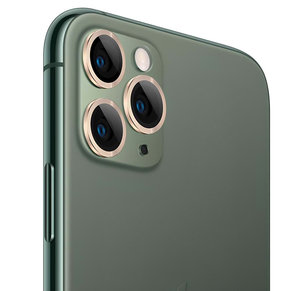 IPHONE 11 PRO / IPHONE 11 PRO MAX SAFİR LENS KORUMA - GOLD