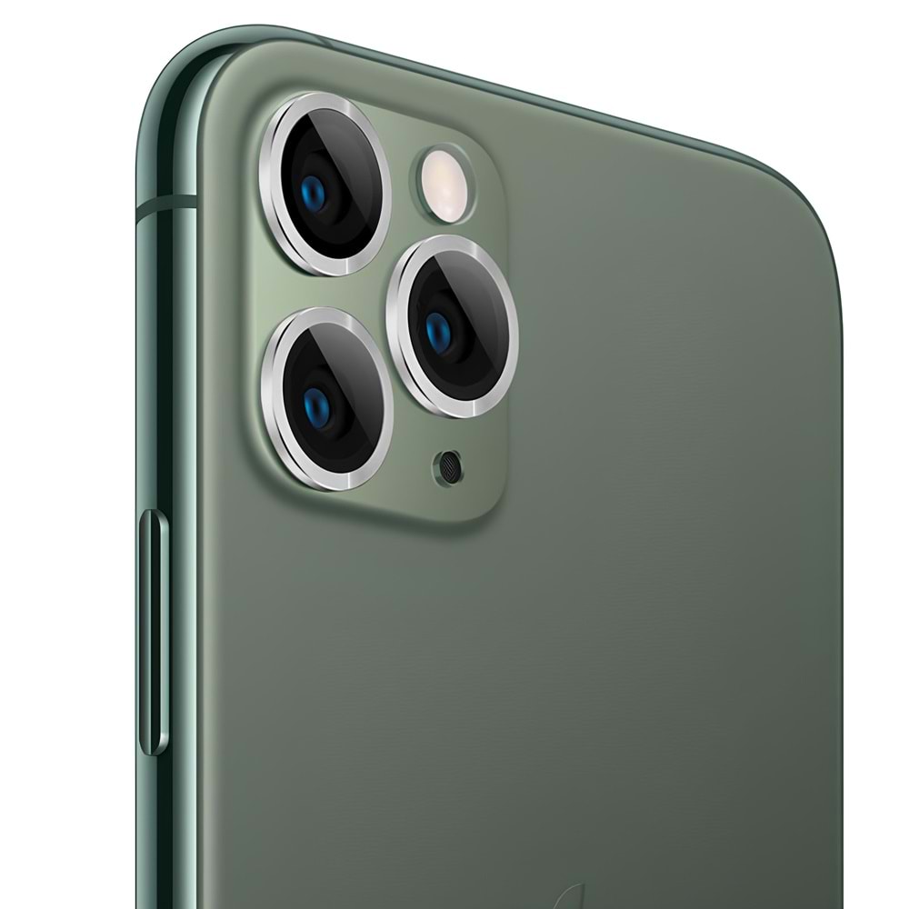 IPHONE 11 PRO / IPHONE 11 PRO MAX SAFİR LENS KORUMA - SILVER