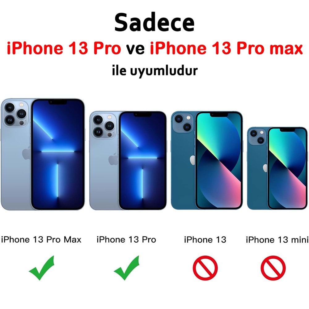 IPHONE 13 PRO / IPHONE 13 PRO MAX SAFİR LENS KORUMA - BLUE
