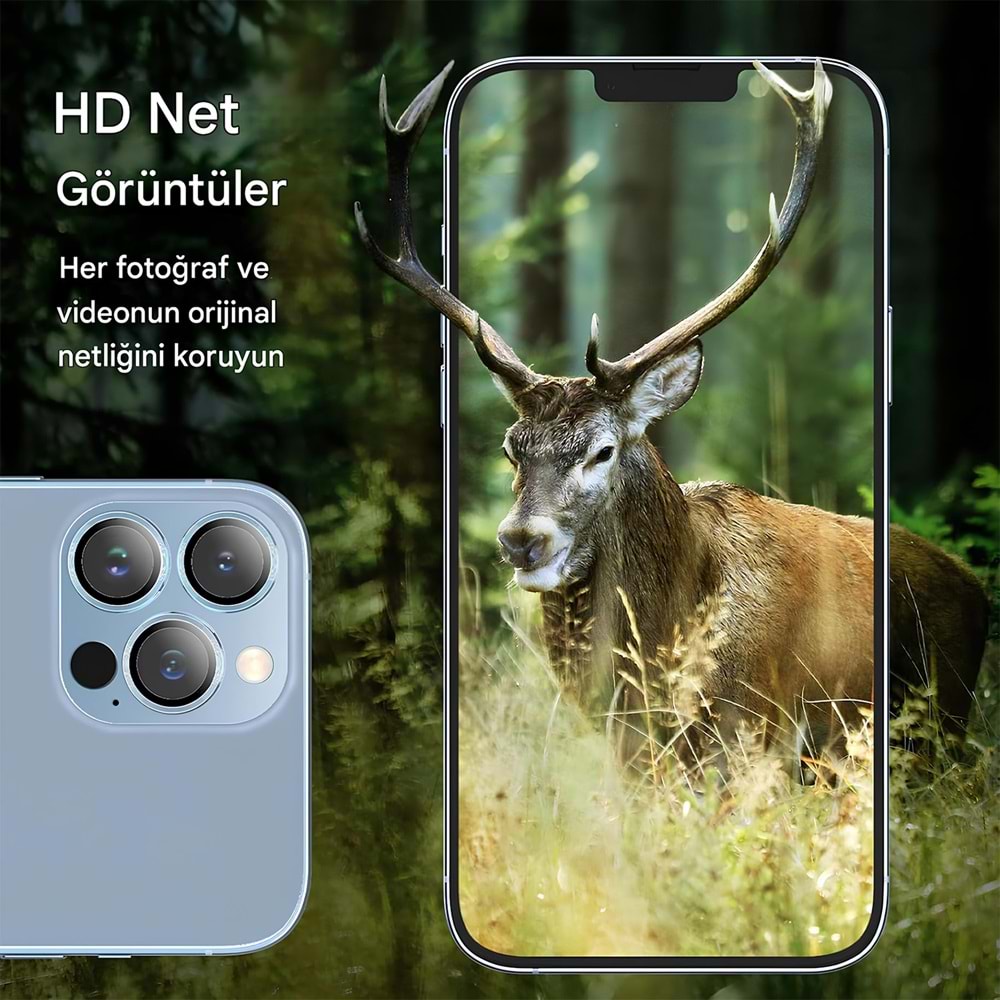 IPHONE 13 PRO / IPHONE 13 PRO MAX SAFİR LENS KORUMA - BLUE