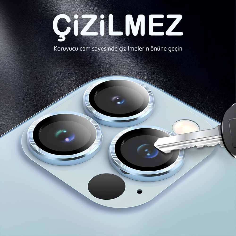 IPHONE 13 PRO / IPHONE 13 PRO MAX SAFİR LENS KORUMA - BLUE