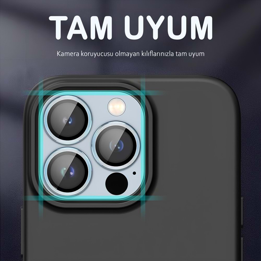 IPHONE 13 PRO / IPHONE 13 PRO MAX SAFİR LENS KORUMA - BLUE