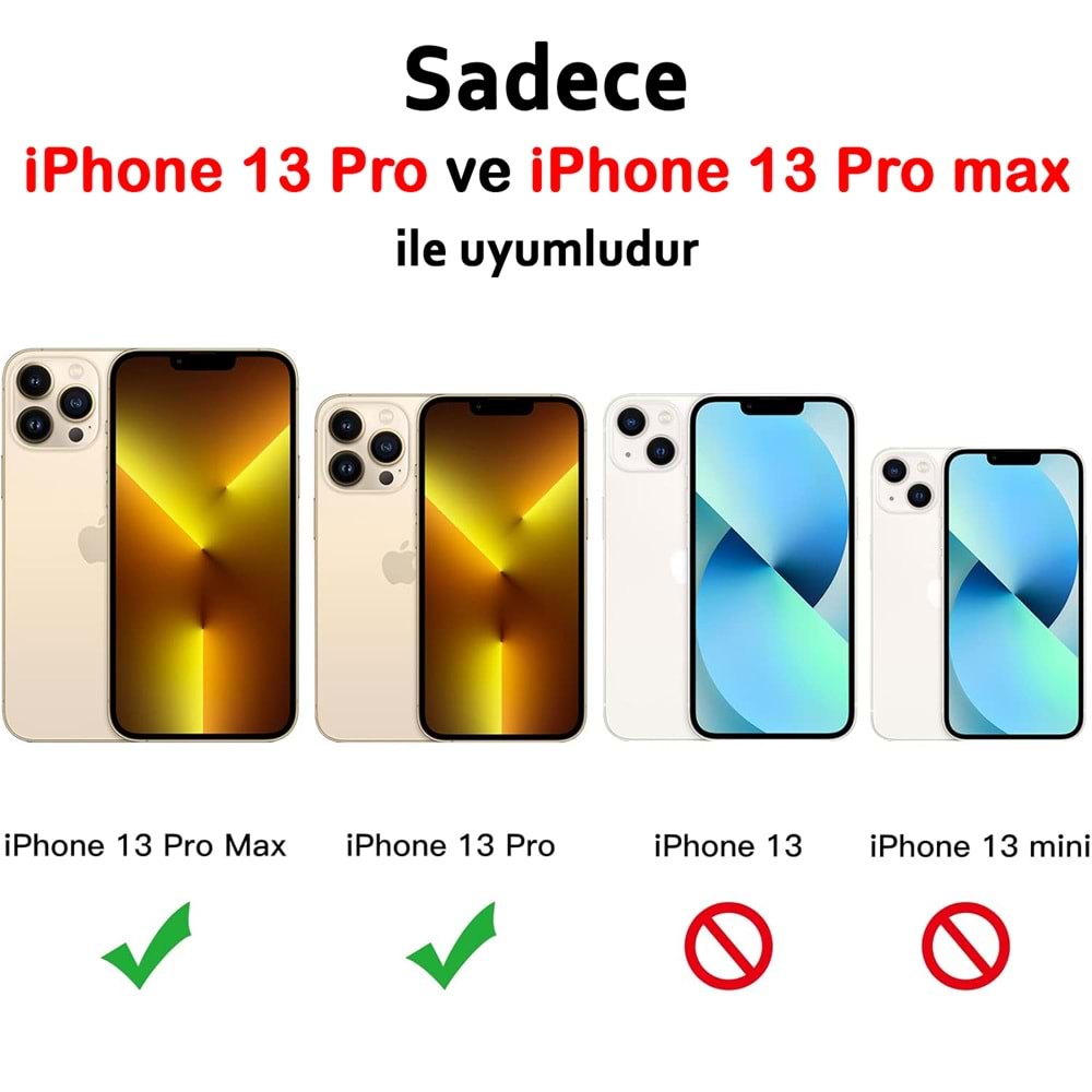 IPHONE 13 PRO / IPHONE 13 PRO MAX SAFİR LENS KORUMA - GOLD