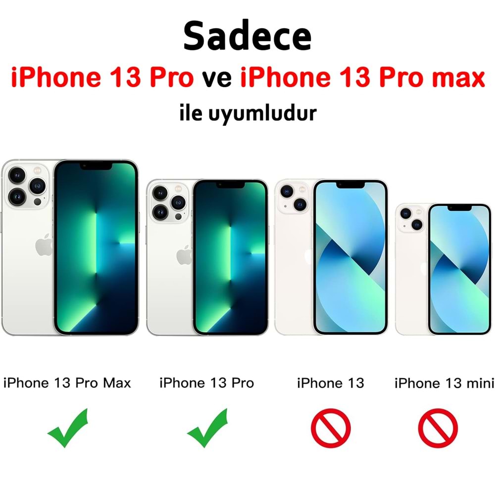 IPHONE 13 PRO / IPHONE 13 PRO MAX SAFİR LENS KORUMA - SILVER