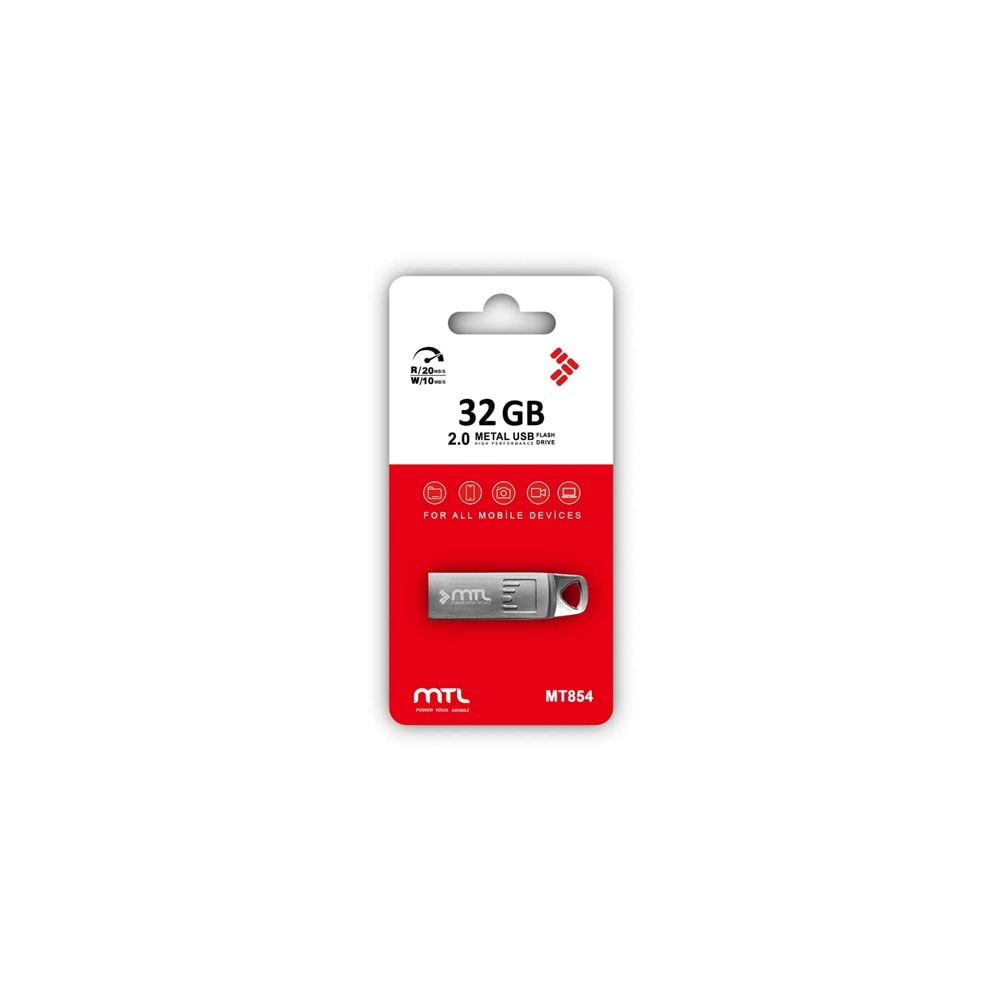 MT854 32 GB 2.0 METAL USB FLASH BELLEK /20