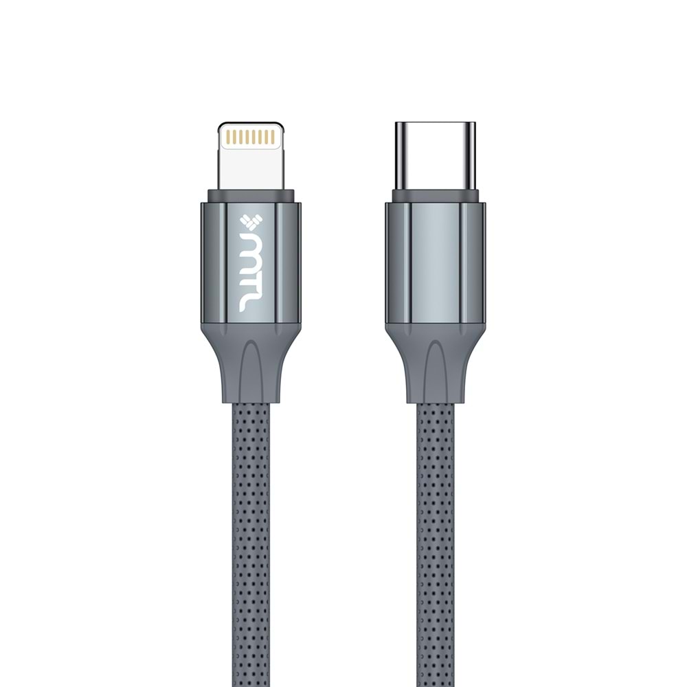MT2115 30W 1 METRE LİGHTNİNG TO TYPE-C PD ŞARJ DATA KABLO KABLO