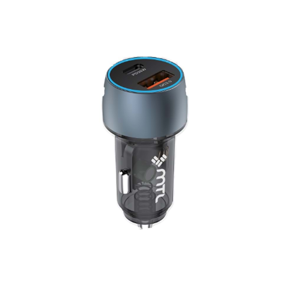 MT1832 48W QC 4.0 HIZLI PD TYPE C PORT + USB PORT (ÇİFT ÇIKIŞ) ARAÇ ŞARJ ADAPTÖR /100