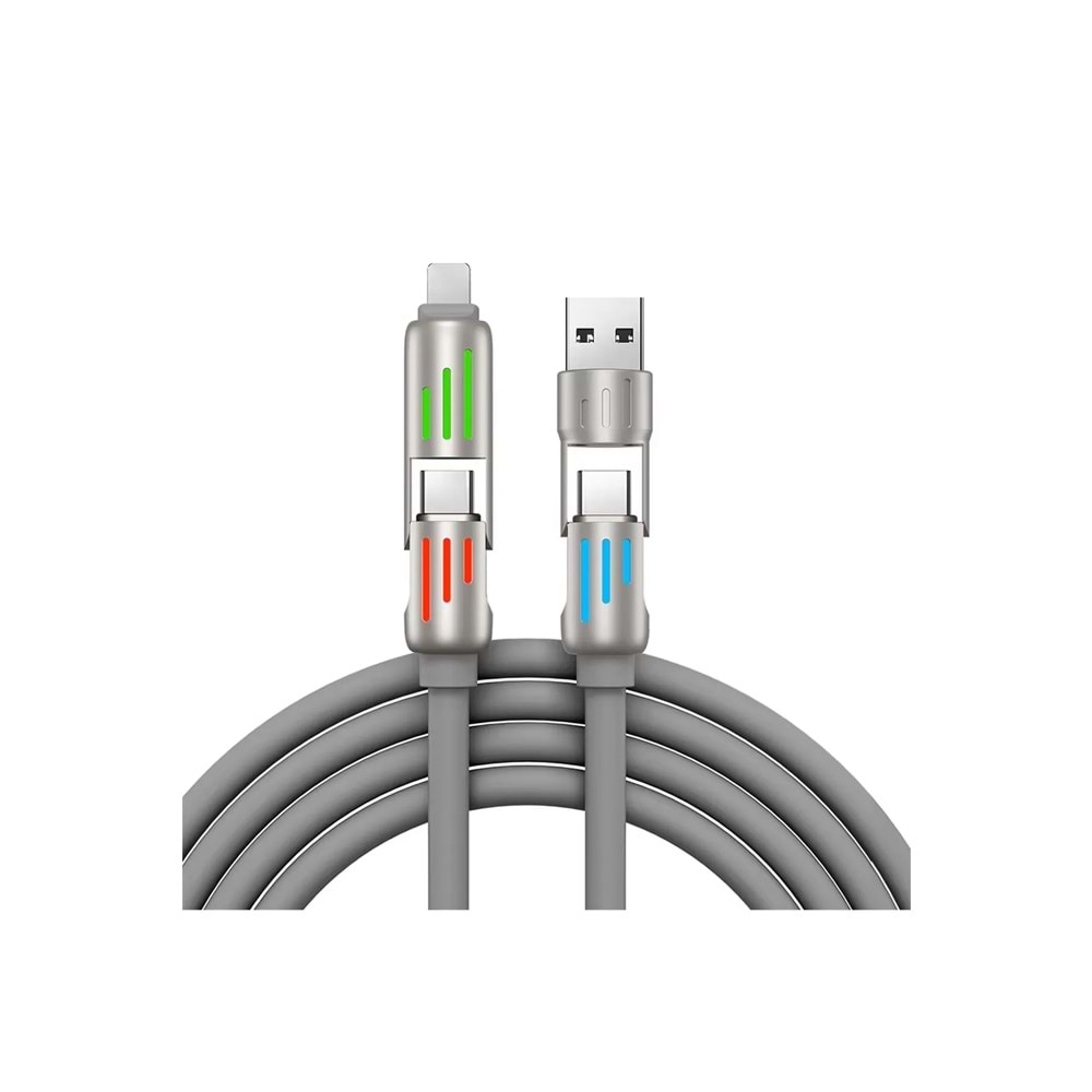 MT2514 205W 4İN1 LED IŞIKLI ŞARJ DATA KABLO 10/200