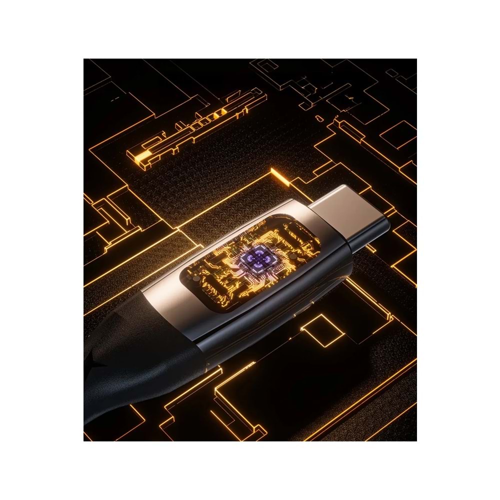 MT2216 30W LCD EKRANLI 1M TYPE-C TO LİGHTNİNG PD ŞARJ DATA KABLO 10/200